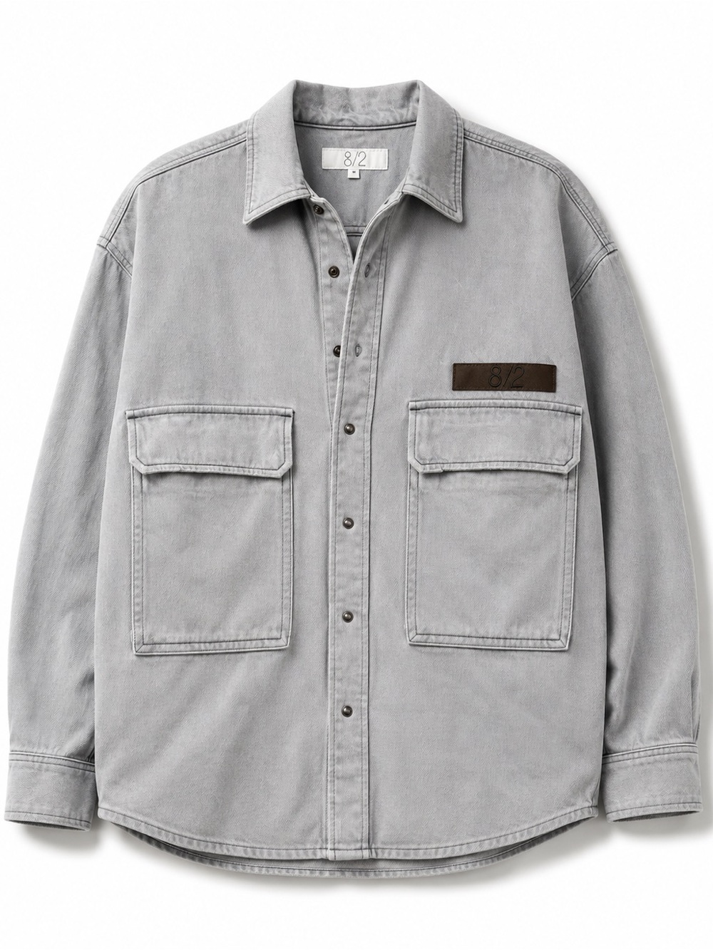 Hudson x Brandon Williams 8/2 Men’s Gray Denim Overshirt Jacket NWT M